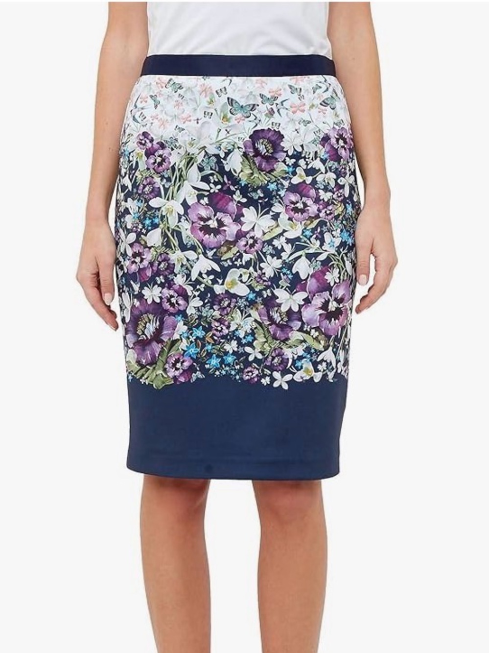 Ted Baker Women's Gorgeous Carpi Entangled Enchantment Skirt Size 2 EUC